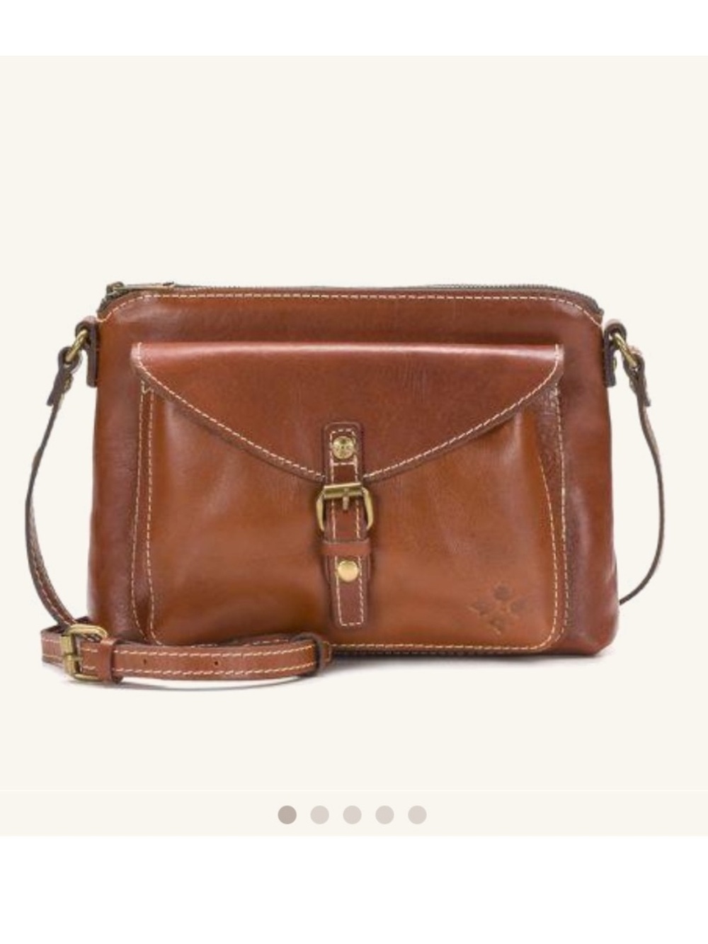Patricia Nash Avellino Crossbody Bag Purse brown leather